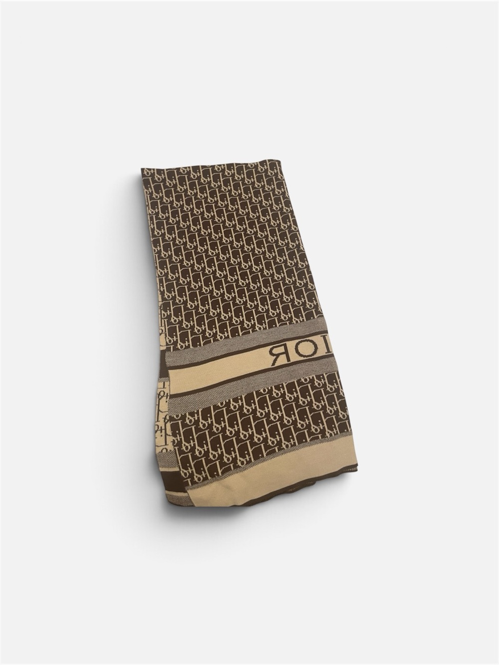 Luxury Brown Patterned Men's Scarf